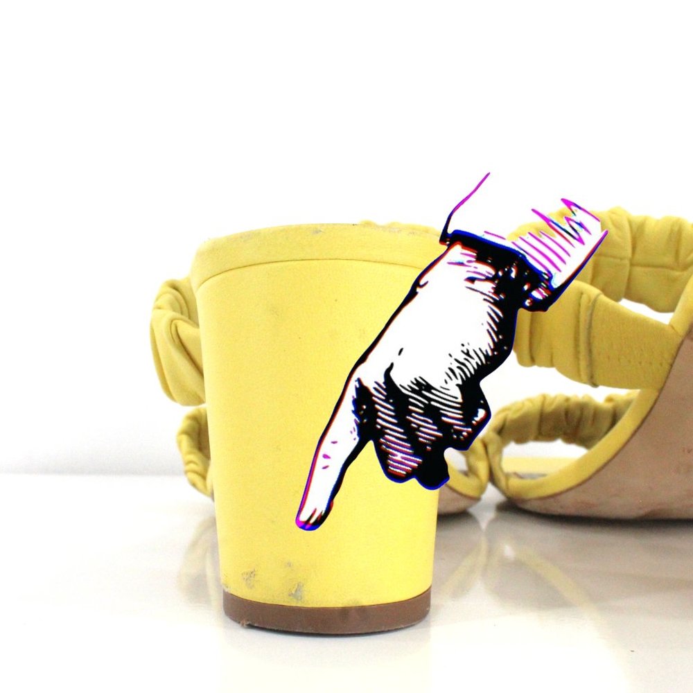 STAUD Frankie Ruched Leather Heeled Sandals Mules Wallflower Yellow EU 40 US 10 - Picture 15 of 15